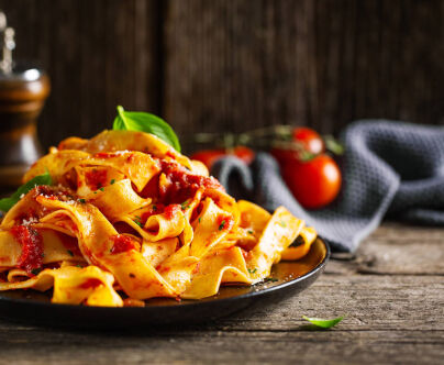 Tomato tagliatelle